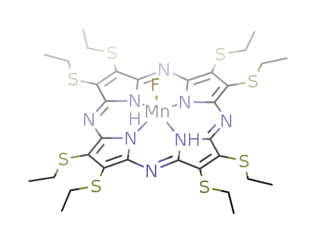 fluoro(2,3,7,8,12,13,17,18-octakis(ethylsulfanyl)-5,10,15,20-tetraazaporphyrinato)manganese(III)