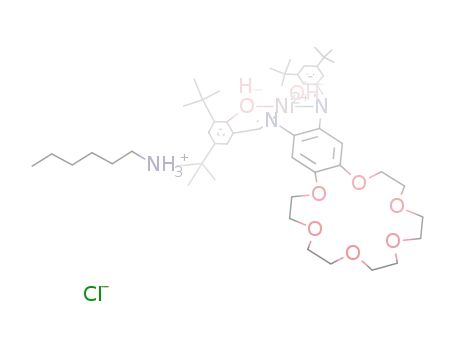 nickel(II) 4,5-bis(3,5-di-tert-butylsalicylideneimine)benzo-18-crown-6*n-hexylammonium chloride