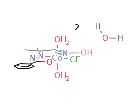 diaqua(chloro)(2-hydroxyimino-1-methylethylidene)benzhydrazidecobalt dihydrate