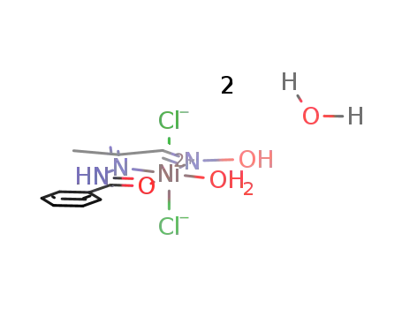 dichloro(2-hydroxyimino-1-methylethylidene)benzhydrazideaquanickel dihydrate