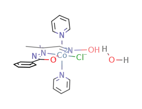 (chloro)(2-hydroxyimino-1-methylethylidene)benzhydrazidebis(pyridyne)cobalt(II) monohydrate