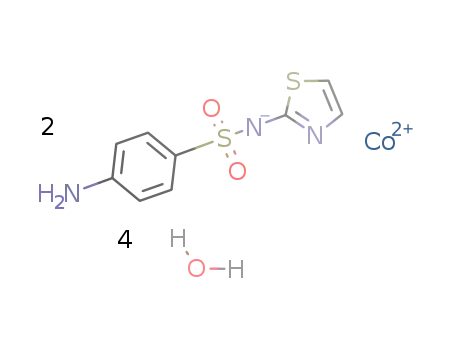 Co(II)(sulfathiazolate)2(H2O)4