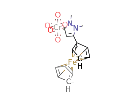 pentacarbonyl[1,2-dimethyl-5-ferrocenyl-1,2-pyrazolin-3-ylidene]chromium