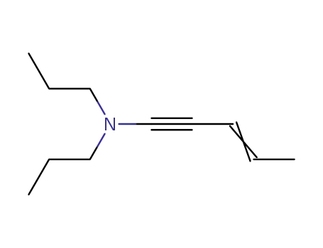 Molecular Structure of 70490-69-6 (3-Penten-1-yn-1-amine, N,N-dipropyl-)