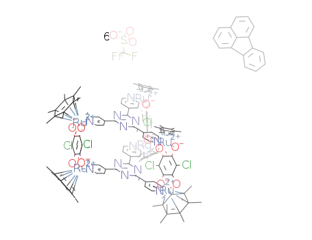 fluoranthene*[Ru6(C6Me6)6(2,4,6-tris(4-pyridyl)-1,3,5-triazine)2(2,5-dichloro-3,6-dihydroxy-1,4-benzoquinonato)3](O3SCF3)6