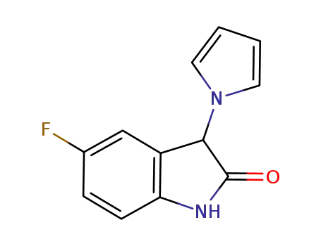 5-fluoro-3-(1H-pyrrol-1-yl)-1,3-dihydroindol-2-one
