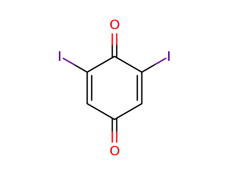 Molecular Structure of 20389-01-9 (2,6-DIIODO-P-BENZOQUINONE)