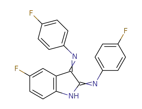 3-(4-fluorophenylimino)-5-fluoro-N-(4-fluorophenyl)-3H-indole-2-amine