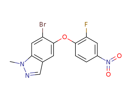 6-broMo-5-(2-fluoro-4-nitrophenoxy)-1-Methyl-1H-indazole