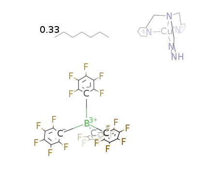 [(2-(1H-imidazol-4-yl)-N,N-bis((pyridin-2-yl)methyl)ethanamine)Cu]B(C6F5)4*0.33(heptane)