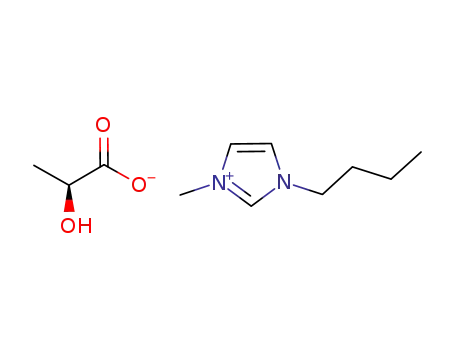 Molecular Structure of 878132-20-8 (1-BUTYL-3-METHYLIMIDAZOLIUM (L)-LACTATE)