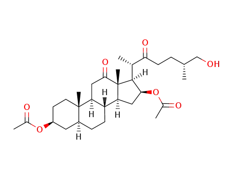 (25R)-26-hydroxy-12,22-dioxo-5α-cholestan-3β,16β-diyl diacetate