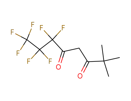 Molecular Structure of 17587-22-3 (2,2-Dimethyl-6,6,7,7,8,8,8-heptafluoro-3,5-octanedione)