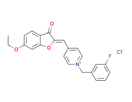 (Z)-1-(3-fluorobenzyl)-4-((6-ethoxy-3-oxobenzofuran-2(3H)-ylidene)methyl)pyridinium chloride
