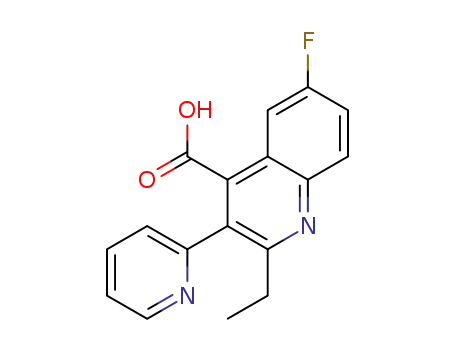 2-ethyl-6-fluoro-3-(pyridin-2-yl)quinoline-4-carboxylic acid