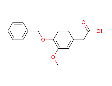 Molecular Structure of 29973-91-9 (4-BENZYLOXY-3-METHOXYPHENYLACETIC ACID)