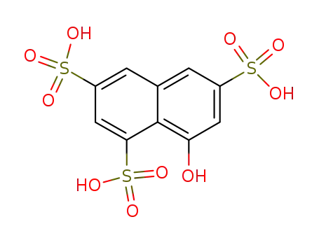 Molecular Structure of 3316-02-7 (3,6-Naphthalenetrisulfonicacid,8-hydroxy-1)