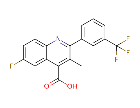 6-fluoro-3-methyl-2-[3-(trifluoromethyl)phenyl]-4-quinolinecarboxylic acid