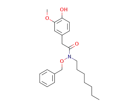 N-benzyloxy-N-heptyl-2-(4-hydroxy-3-methoxyphenyl)acetamide