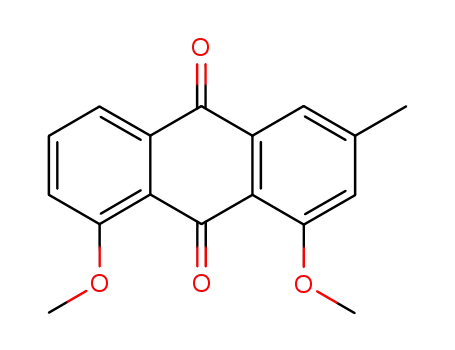 Molecular Structure of 71013-35-9 (chrysophanol dimethyl ether)