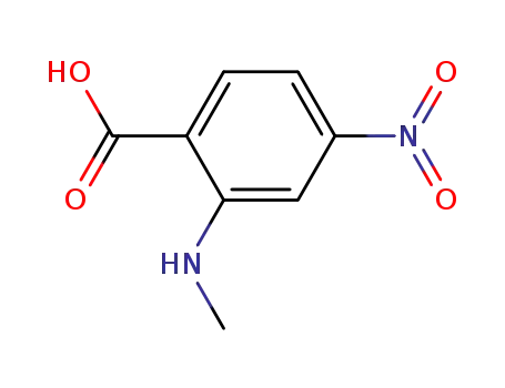 Molecular Structure of 49565-62-0 (2-(methylamino)-4-nitrobenzoic acid)