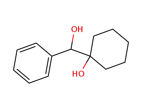 Molecular Structure of 1135-72-4 (1-(hydroxy-phenyl-methyl)cyclohexan-1-ol)