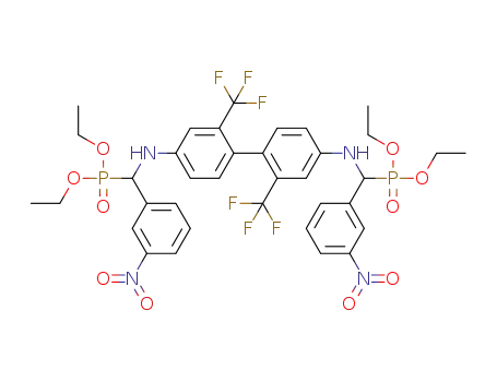 tetraethyl (2,2'-bis(trifluoromethyl)biphenyl-4,4'-diyl)bis(azanediyl)bis((3-nitrophenyl)methylene)diphosphonate