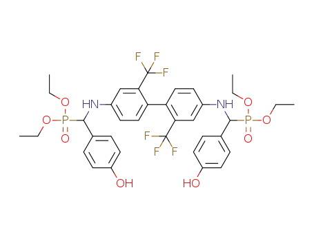 tetraethyl (2,2'-bis(trifluoromethyl)biphenyl-4,4'-diyl)bis(azanediyl)bis((4-hydroxyphenyl)methylene)diphosphonate