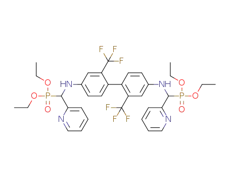 tetraethyl (2,2'-bis(trifluoromethyl)biphenyl-4,4'-diyl)bis(azanediyl)bis(pyridin-2-ylmethylene)diphosphonate