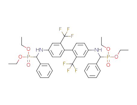 tetraethyl (2,2'-bis(trifluoromethyl)biphenyl-4,4'-diyl)bis(azanediyl)bis(phenylmethylene)diphosphonate