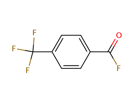 Molecular Structure of 368-94-5 (4-(TRIFLUOROMETHYL)BENZOYL FLUORIDE)