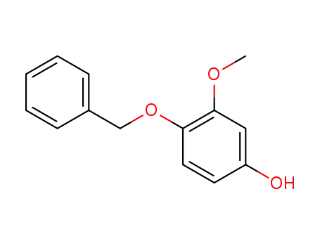 Molecular Structure of 40232-88-0 (4-Benzyloxy-3-methoxyphenol)