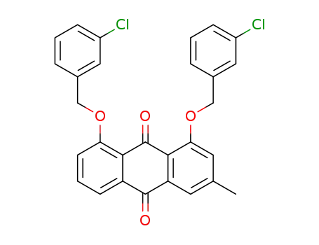 1,8-bis(3-chlorobenzyloxy)-3-methylanthracene-9, 10-dione