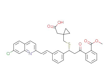 {1-[({(1R)-1-{3-[(E)-2-(7-chloroquinolin-2-yl)vinyl]phenyl}-3-[2-(methoxycarbonyl)phenyl]-3-oxopropyl}sulfanyl)methyl]cyclopropyl}acetic acid