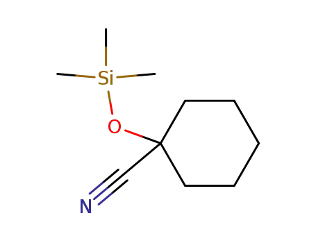 Molecular Structure of 24731-36-0 (Cyclohexanecarbonitrile, 1-[(trimethylsilyl)oxy]-)