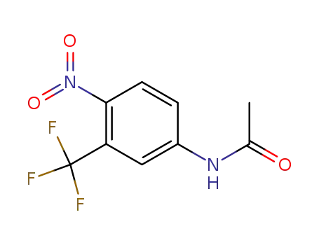 Molecular Structure of 393-12-4 (4'-NITRO-3'-(TRIFLUOROMETHYL)ACETANILIDE)