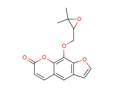 oxyimperatorin;(+/-)-prangenin;imperatorinepoxide;9-((3,3-dimethyl-2-oxiranyl)methoxy)-7h-furo(3,2-g)(1)benzopyran-7-one