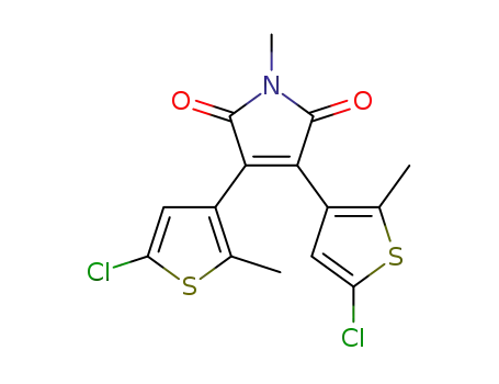 3,4-bis(5-chloro-2-methylthiophen-3-yl)-1-methyl-1H-pyrrole-2,5-dione