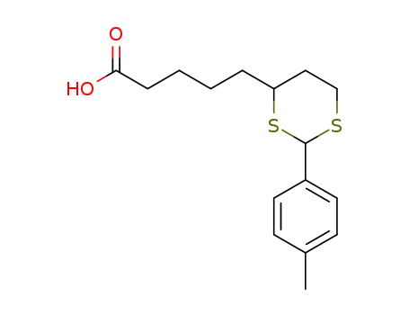 5-(2-(p-tolyl)-1,3-dithian-4-yl)pentanoic acid