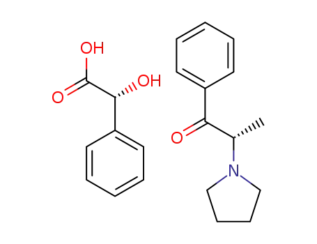 L-1-(1-pyrrolidinyl)-1-propanone-D-(-)-mandelic acid