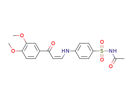 Z-N-(4-(3-(3,4-dimethoxyphenyl)-3-oxoprop-1-enylamino)-phenylsulfonyl)acetamide