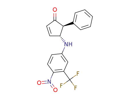 (4R,5S)-4-((4-nitro-3-(trifluoromethyl)phenyl)amino)-5-phenylcyclopent-2-enone