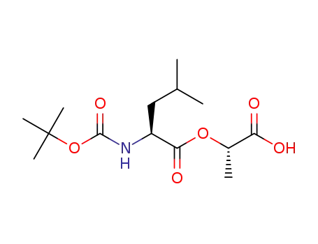 (S)-2-(((S)-2-((tert-butoxycarbonyl)amino)-4-methylpentanoyl)oxy)propanoic acid