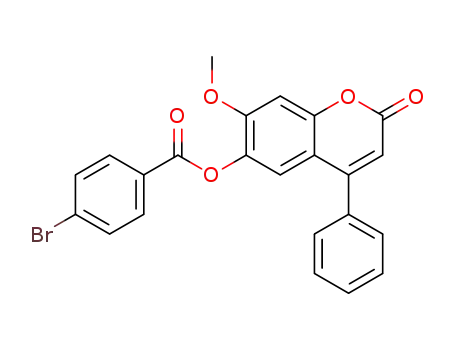 7-methoxy-2-oxo-4-phenyl-2H-chromen-6-yl 4-bromobenzoate
