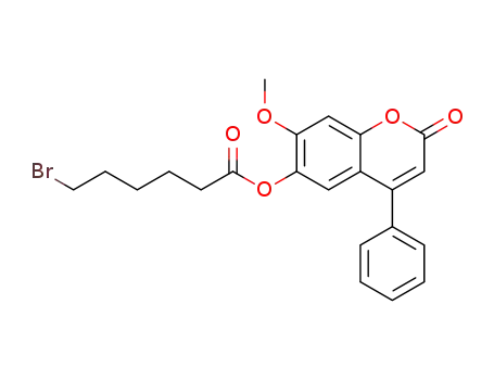 7-methoxy-2-oxo-4-phenyl-2H-chromen-6-yl 6-bromohexanoate