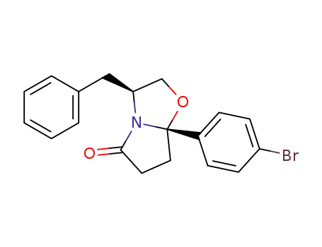 (3S,7aS)-3-benzyl-7a-(4-bromophenyl)tetrahydropyrrolo[2,1-b]oxazol-5(6H)-one
