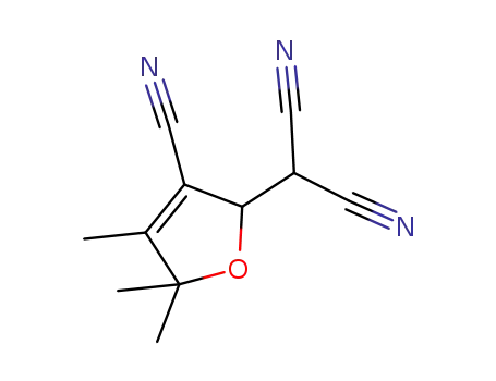 2,2-dicyanomethyl-3-cyano-4,5,5-trimethyl dihydrofuran