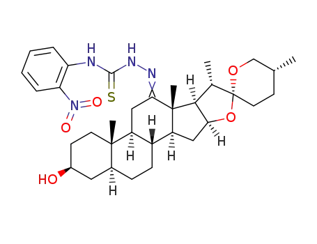 3β-hydroxy-5α,25R-spirostan-12-(3'-nitrophenyl thiosemicarbazone)