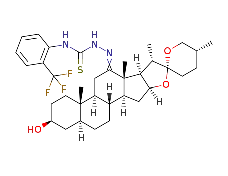 3β-hydroxy-5α,25R-spirostan-12-(3'-trifluoromethylphenyl thiosemicarbazone)