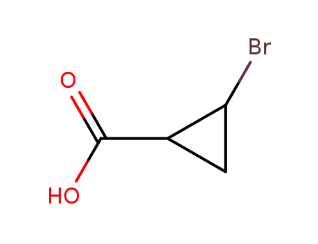 Molecular Structure of 89123-64-8 (2-bromocyclopropanecarboxylic acid)